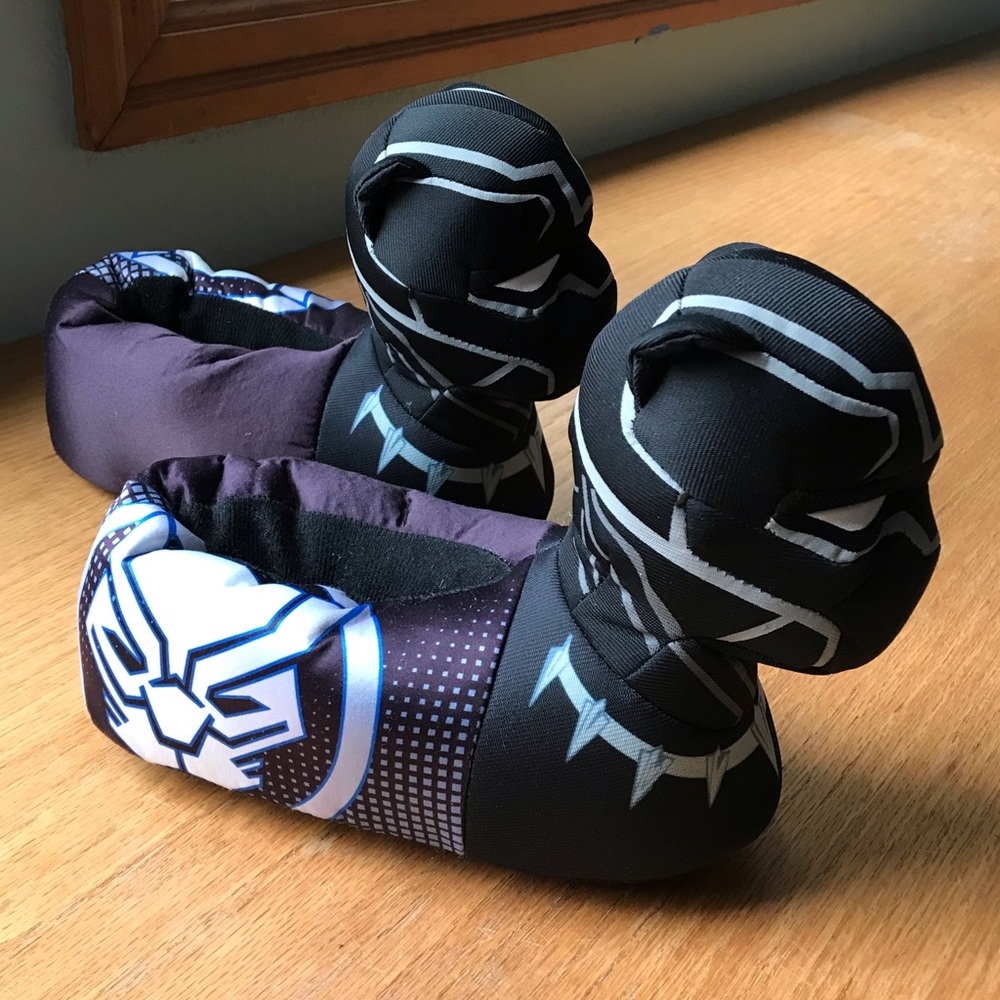 Slippers- Black Panther Marvel- Kid's Size 13